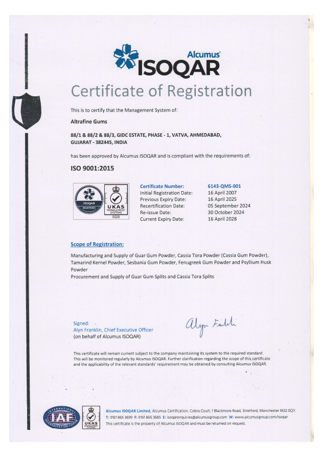 ISO 9001:2015 Certificate