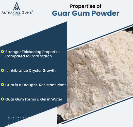 Properties of Food Grade Guar Gum Powder